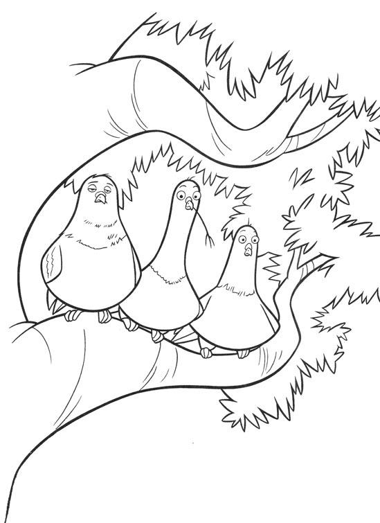 coloriage les pigeons de volt